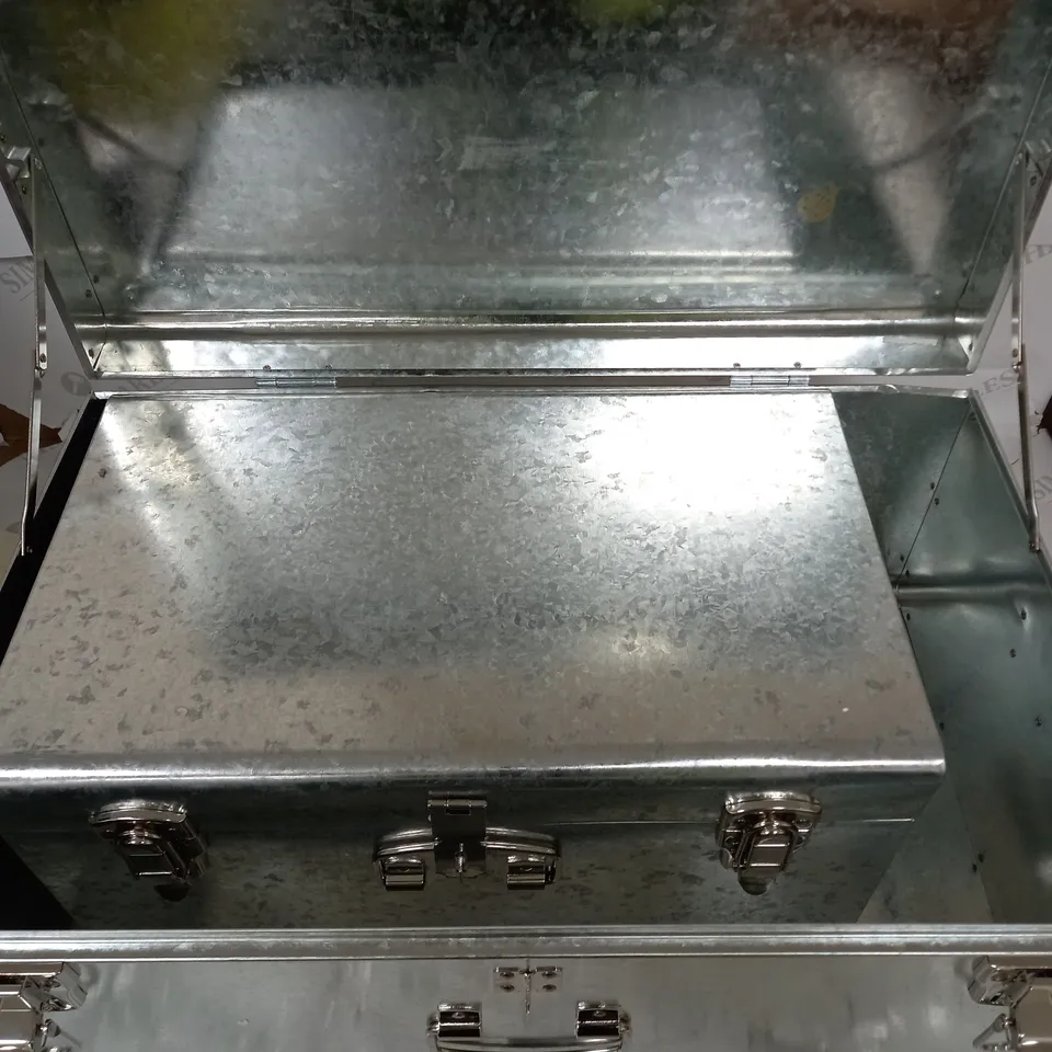 BOXED BUNDLEBERRY BY AMANDA HOLDEN SET OF GALVANISED OUTDOOR TRUNKS