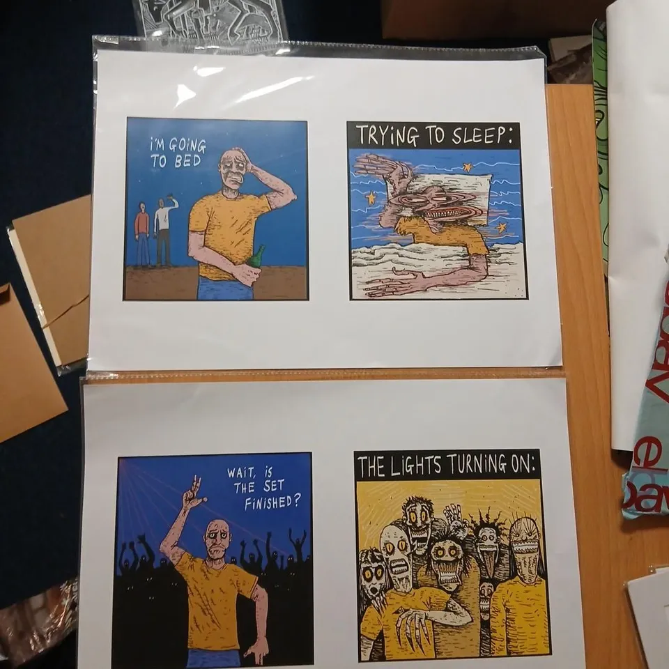 TWO ASSORTED GONE PLACE PRINTS