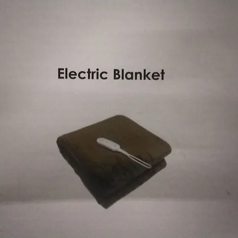 BAGGED ELECTRIC BLANKET , SINGLE, BROWN