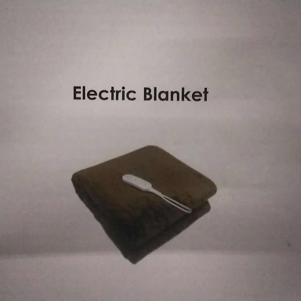 BAGGED ELECTRIC BLANKET   , SINGLE,  BROWN 