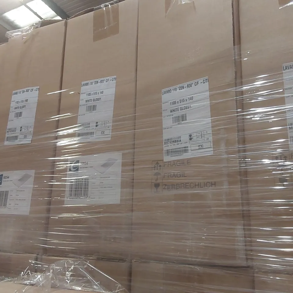 PALLET CONTAINING APPROXIMATELY 18x BRAND NEW CALYPSO SINK BASINS