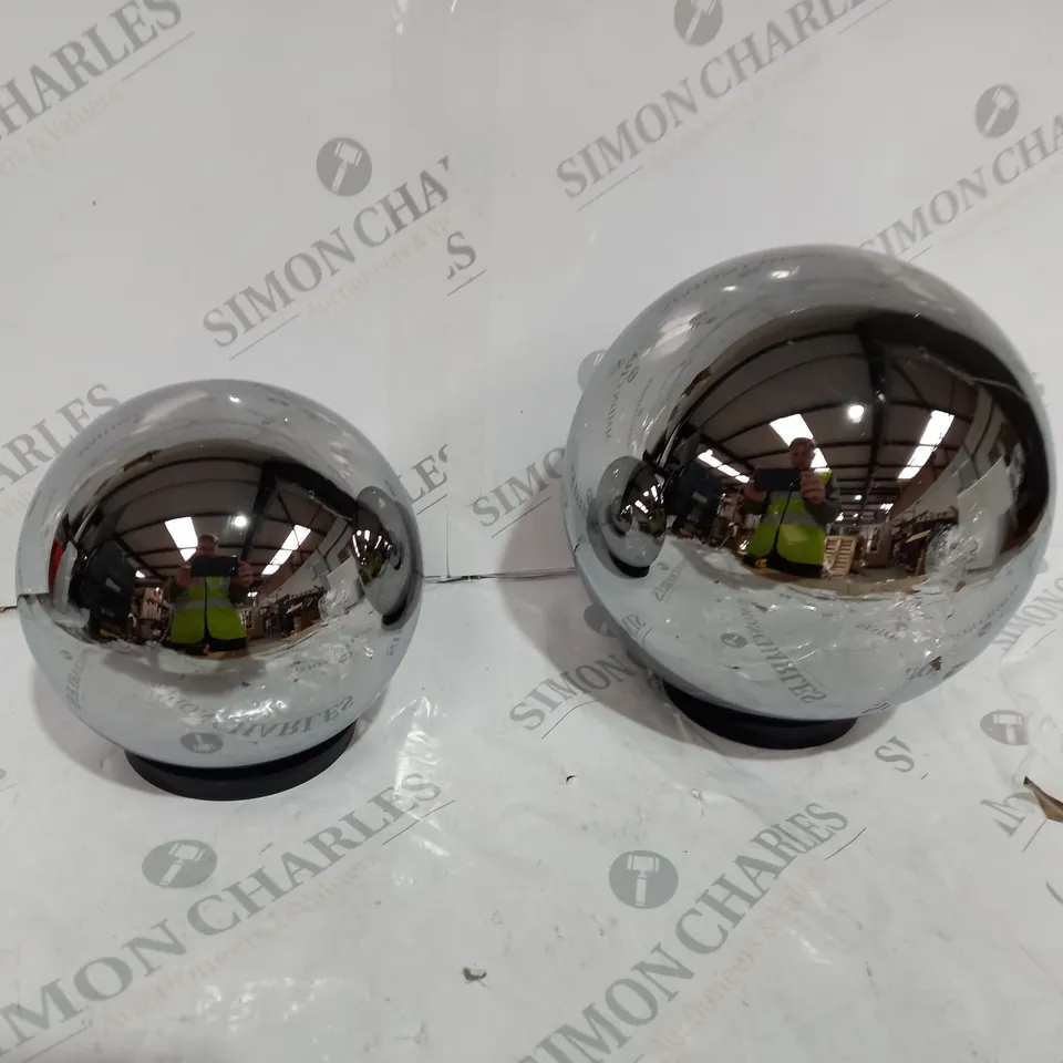 BOXED K BY KELLY HOPPEN EXTRA LARGE INDOOR OUTDOOR PRELIT GLASS DECOR ORB