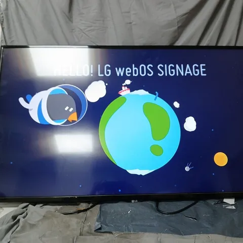 LG 49SM5KE-B 49-INCH TELEVISION WEBOS SIGNAGE MONITOR BOXED. NO POWER SUPPLY OR ACCESSORIES.
