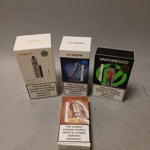APPROXIMATELY 20 VAPES & E-CIGARETTES TO INCLUDE VAPORESSO AND ASPIRE
