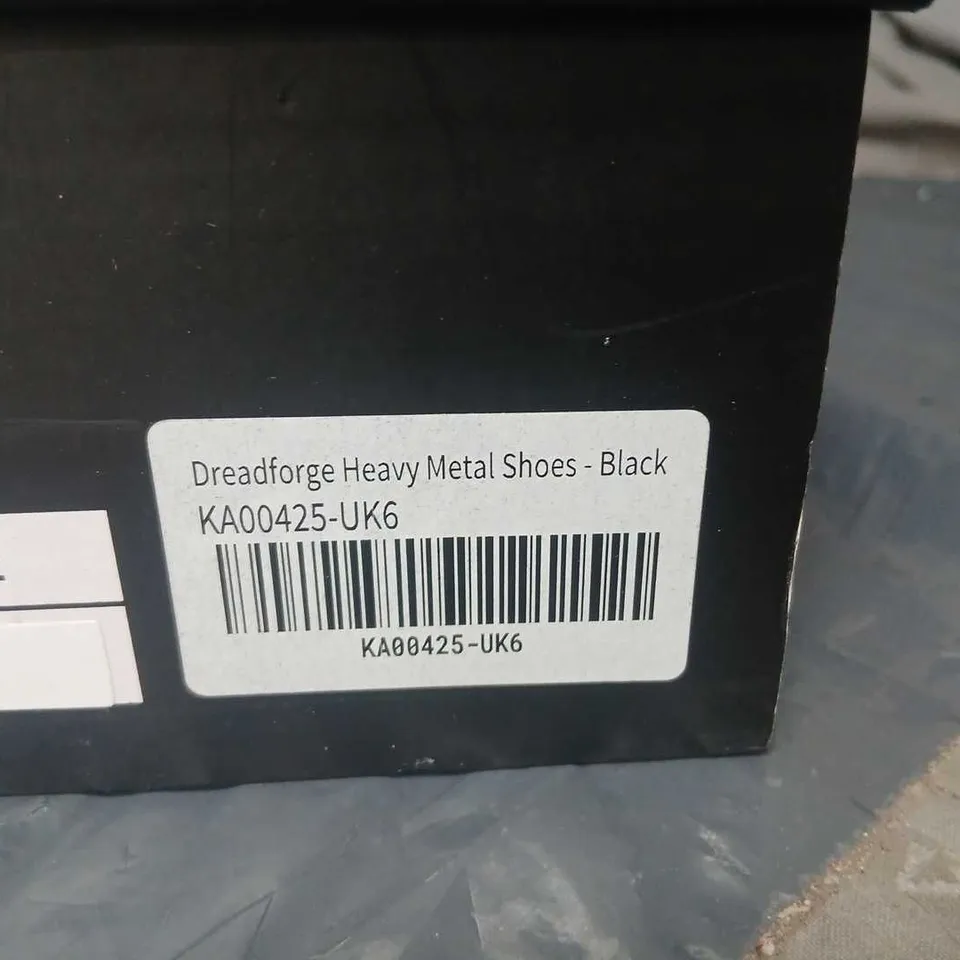 KOI DREADFORGE HEAVY METAL SHOES – BLACK, UK 6
