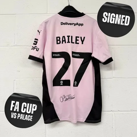#27 - Odin Bailey - FA Cup Football Shirt 24/25 - Size M - Signed