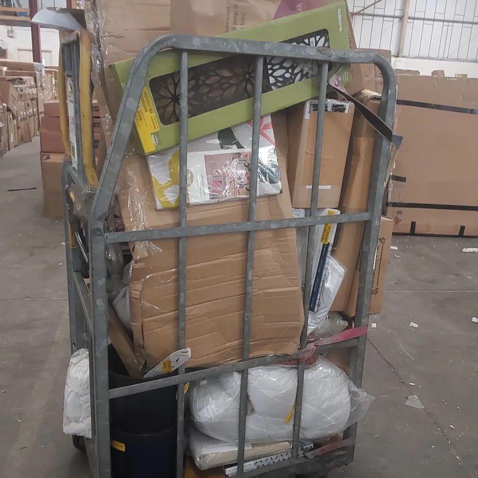 CAGE CONTAINING A LARGE QUANTITY OF ASSORTED PRODUCTS // CAGE NOT INCLUDED