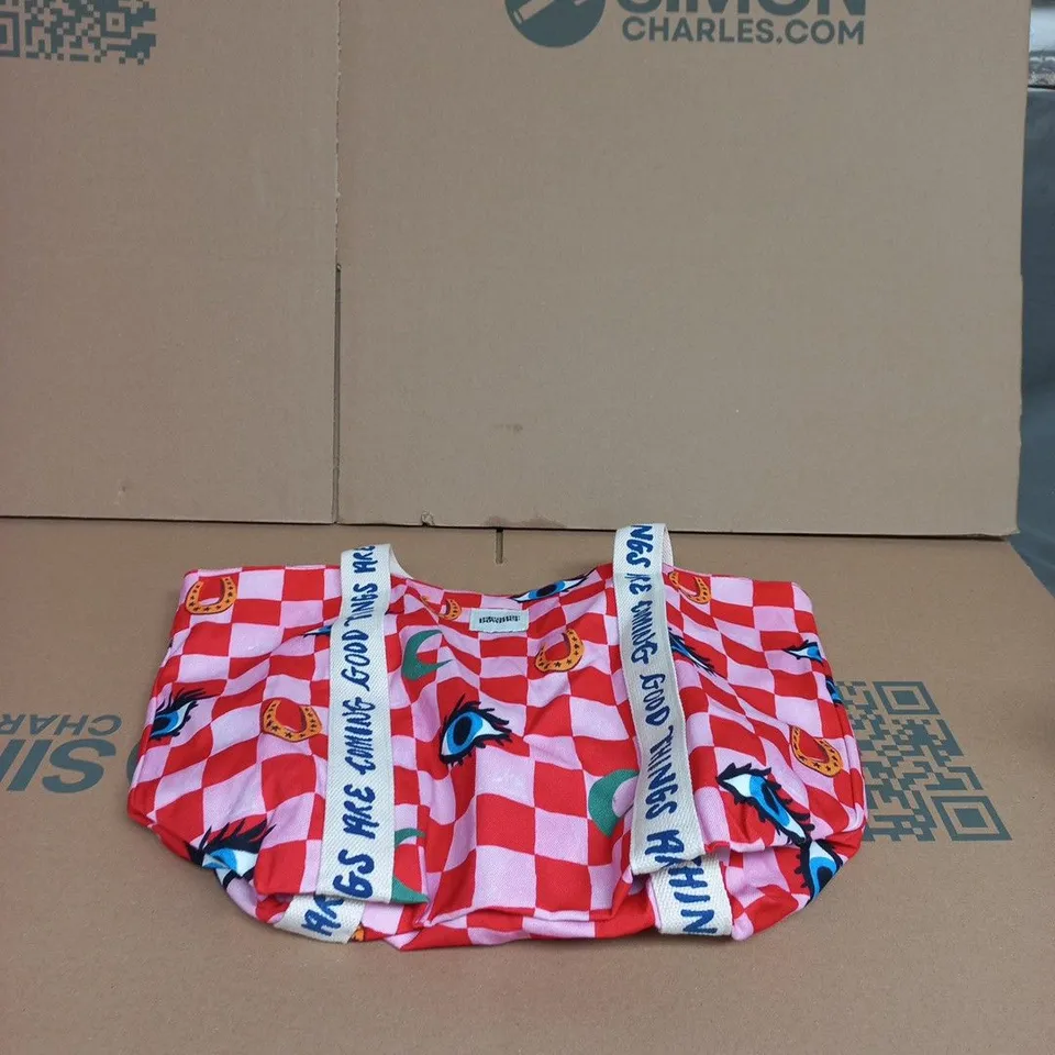 ELEANOR BOWMER BAG – PINK & RED CHECK PRINT