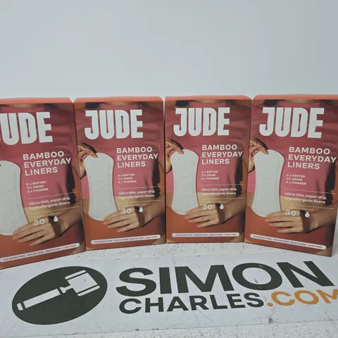 JUDE BAMBOO EVERYDAY LINERS β 30 LINERS PER BOX- SET OF 4