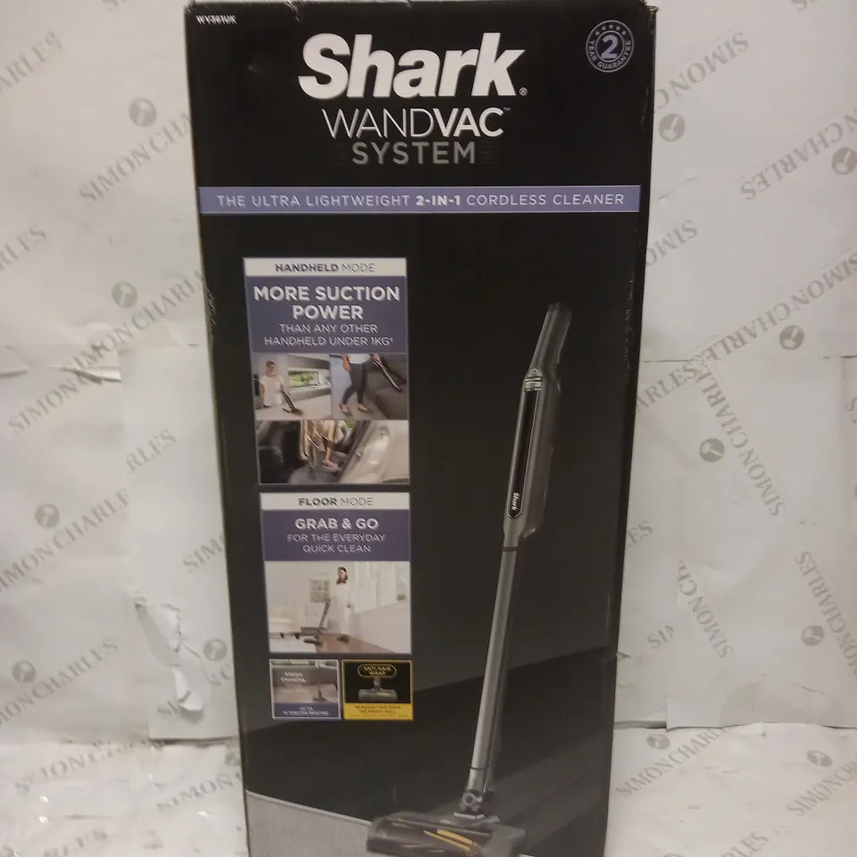 SHARK WANDVAC 2-IN-1 LIGHTWEIGHT CORDLESS HANDHELD VACUUM CLEANER WV361UK