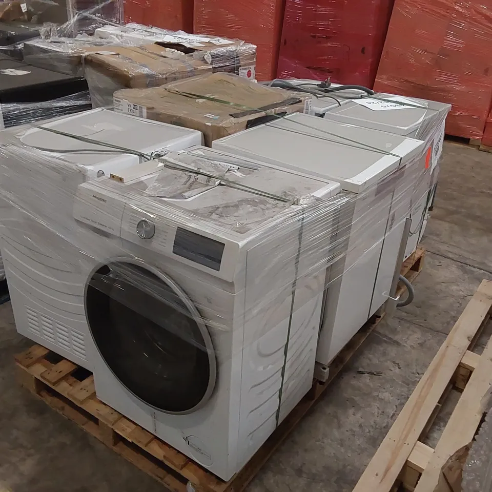 PALLET OF APPROXIMATELY 6 UNPROCESSED RAW RETURN WHITE GOODS TO INCLUDE;