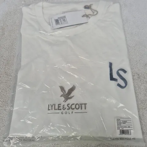 LYLE & SCOTT GOLF T-SHIRT – WHITE – XXL