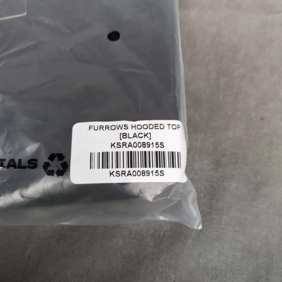 KILLSTAR FURROWS HOODED TOP – BLACK 