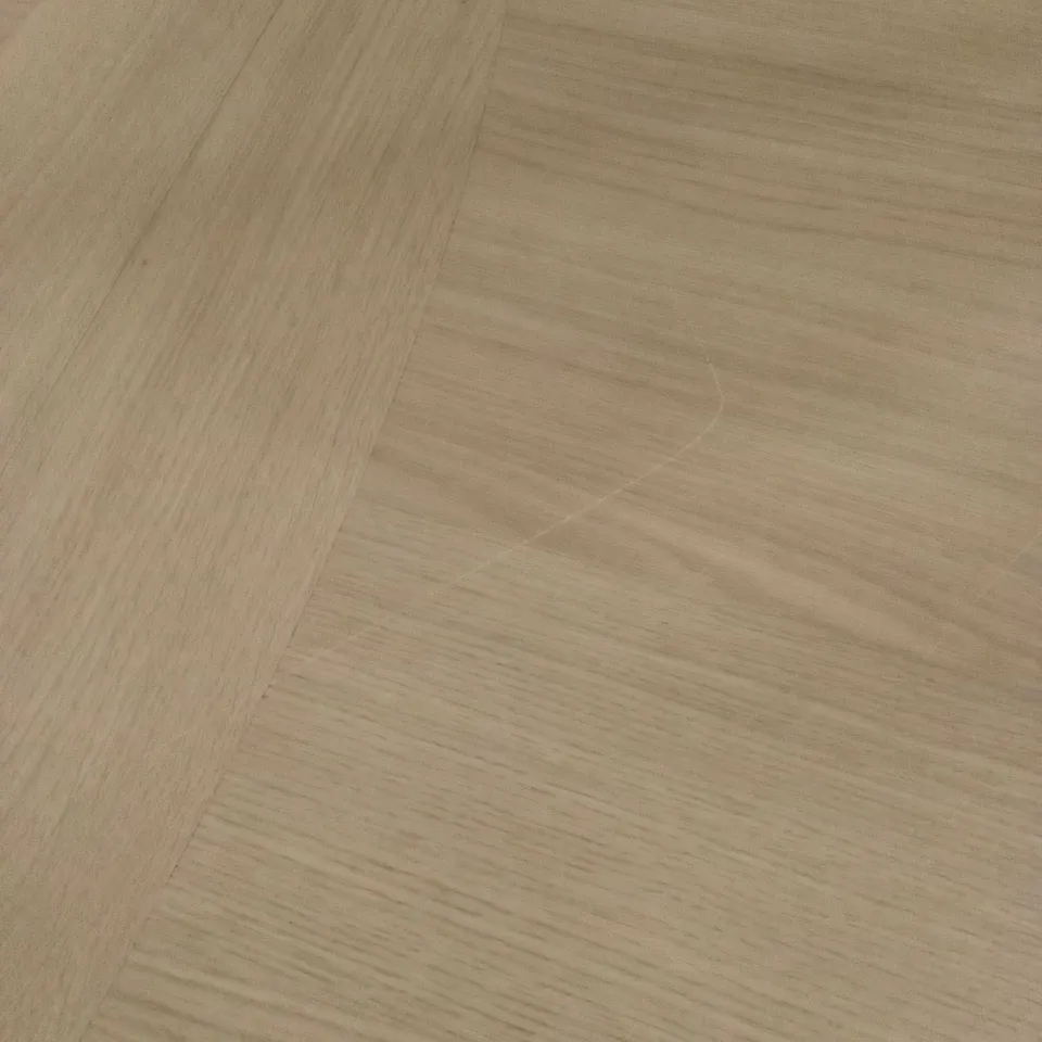 QUALITY DESIGNER LARSEN SCANDI OAK & SOFT GREY 6-8 EXTENSION DINING TABLE