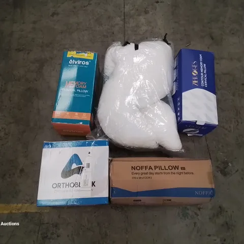 PALLET OF ASSORTED BEDROOM AND COMFORT BASED PRODUCTS TO INCLUDE; PILLOWS, SUPPORT SEAT CUSHIONS AND SIMILARLY RELATED GOODS