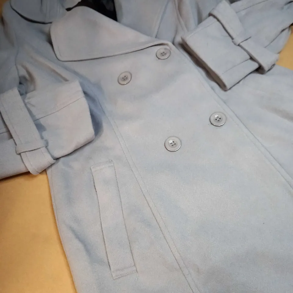 DESIGNER SLATE BLUE FORMAL OVERCOAT - MEDIUM