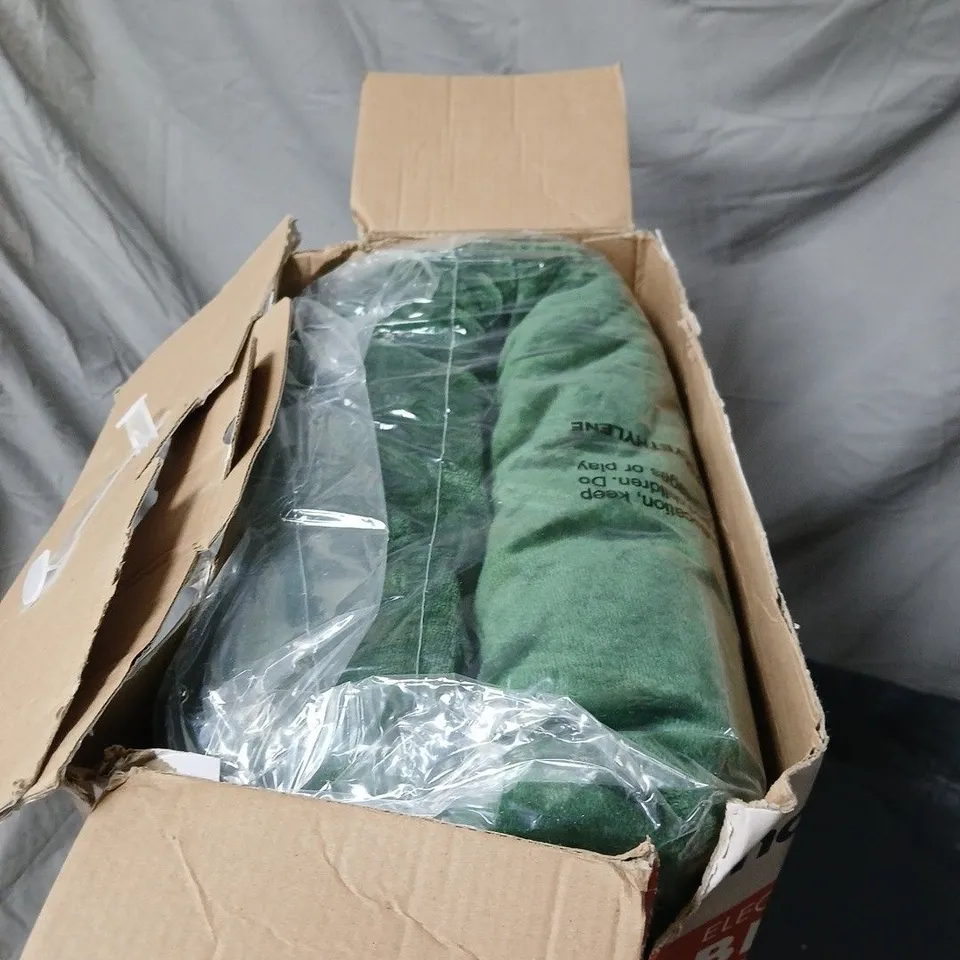 HOMESMART ELECTRIC HEATED BLANKET GREEN BOXED