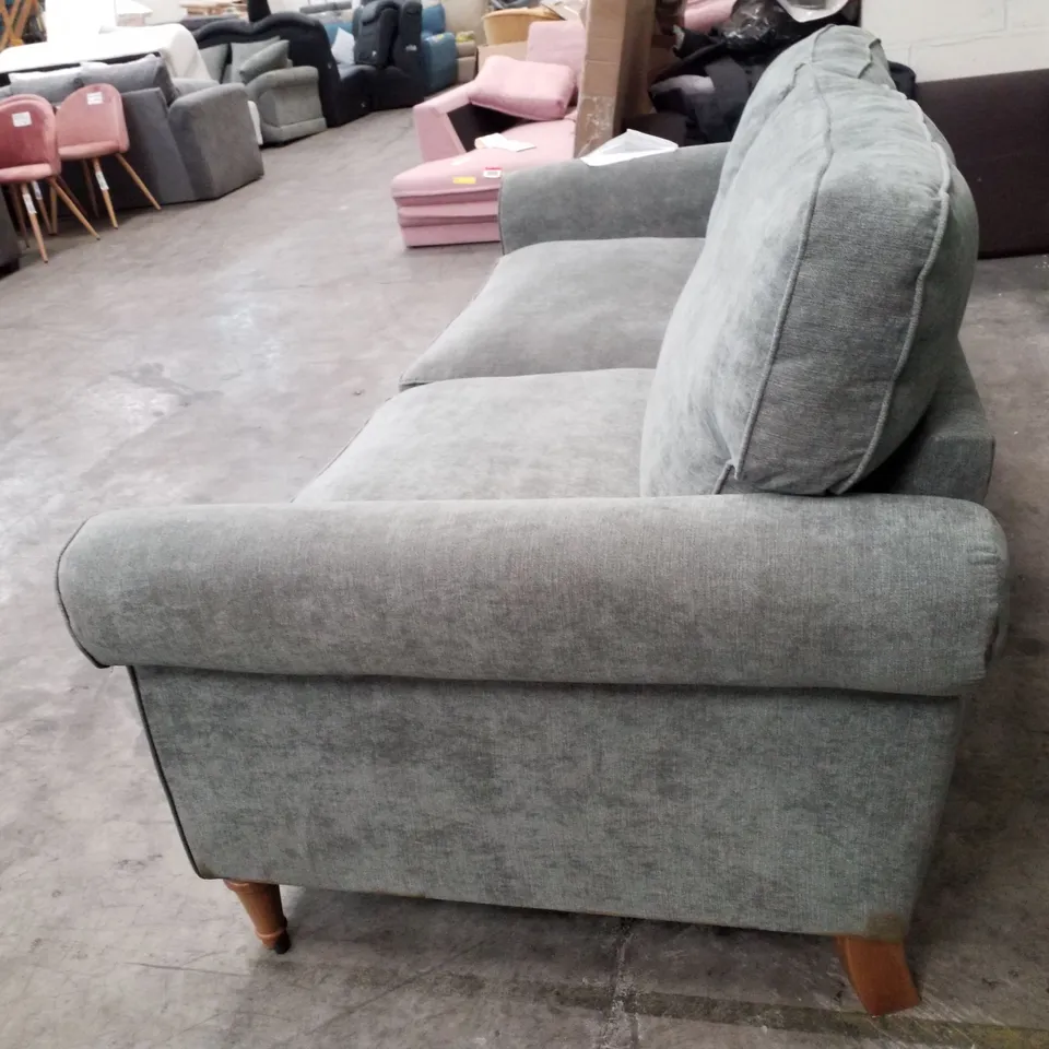 QUALITY DESIGNER 3 SEATER SOFA - GREY FABRIC