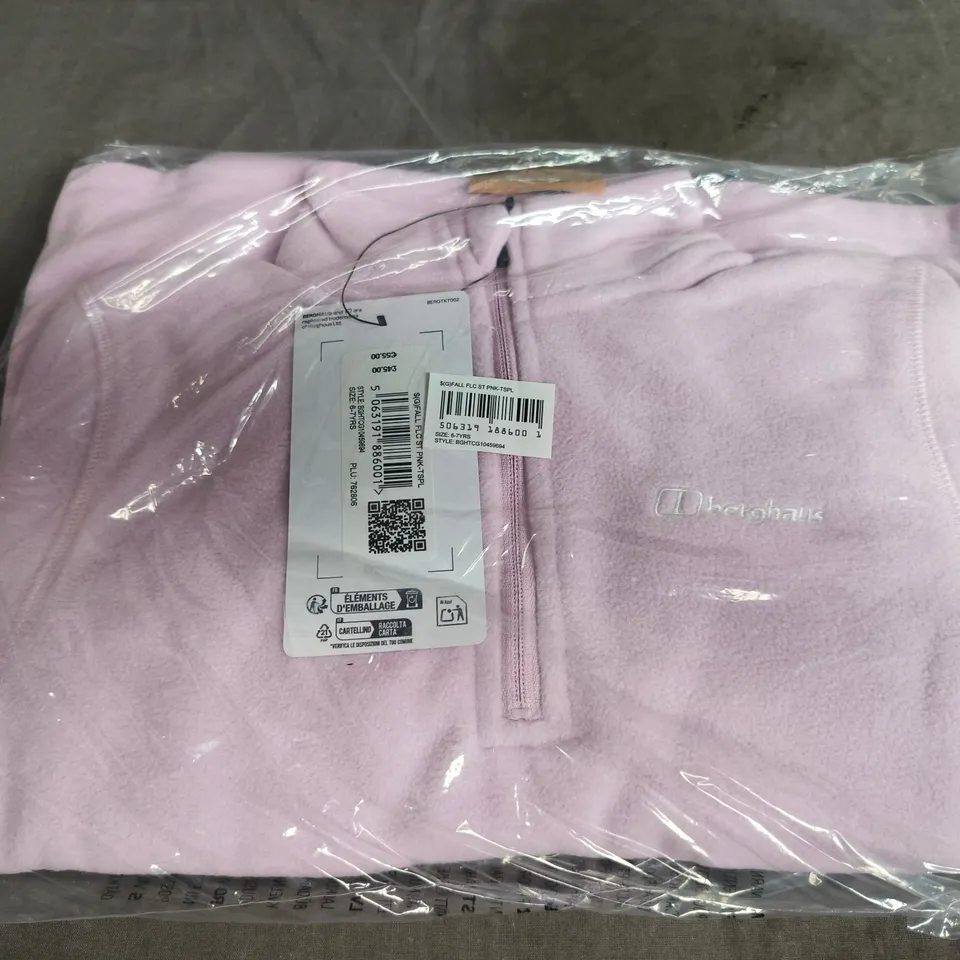 BERGHAUS PINK FLEECE SIZE 6-7