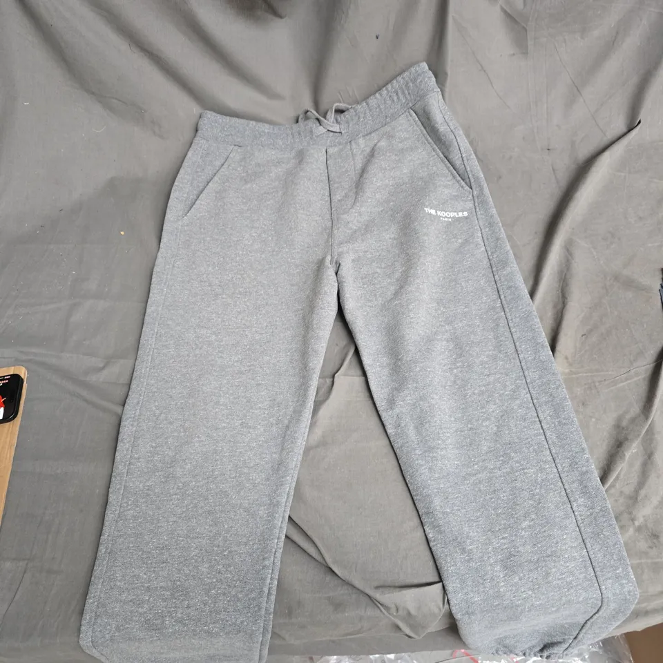 THE KOOPLES PARIS GREY JOGGERS – SIZE M