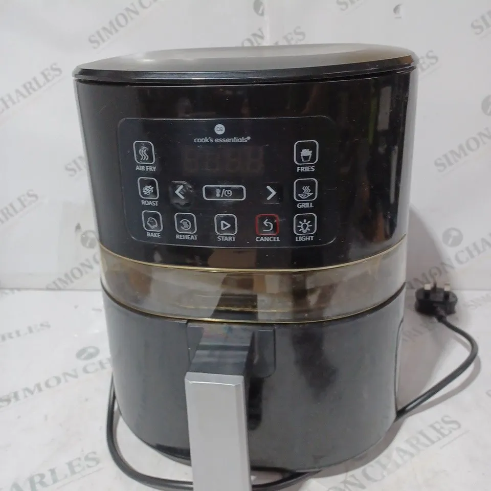 BOXED COOK'S ESSENTIALS AIR FRYER - BLACK