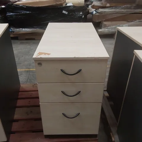 3-DRAWER WOODEN FILING CABINET