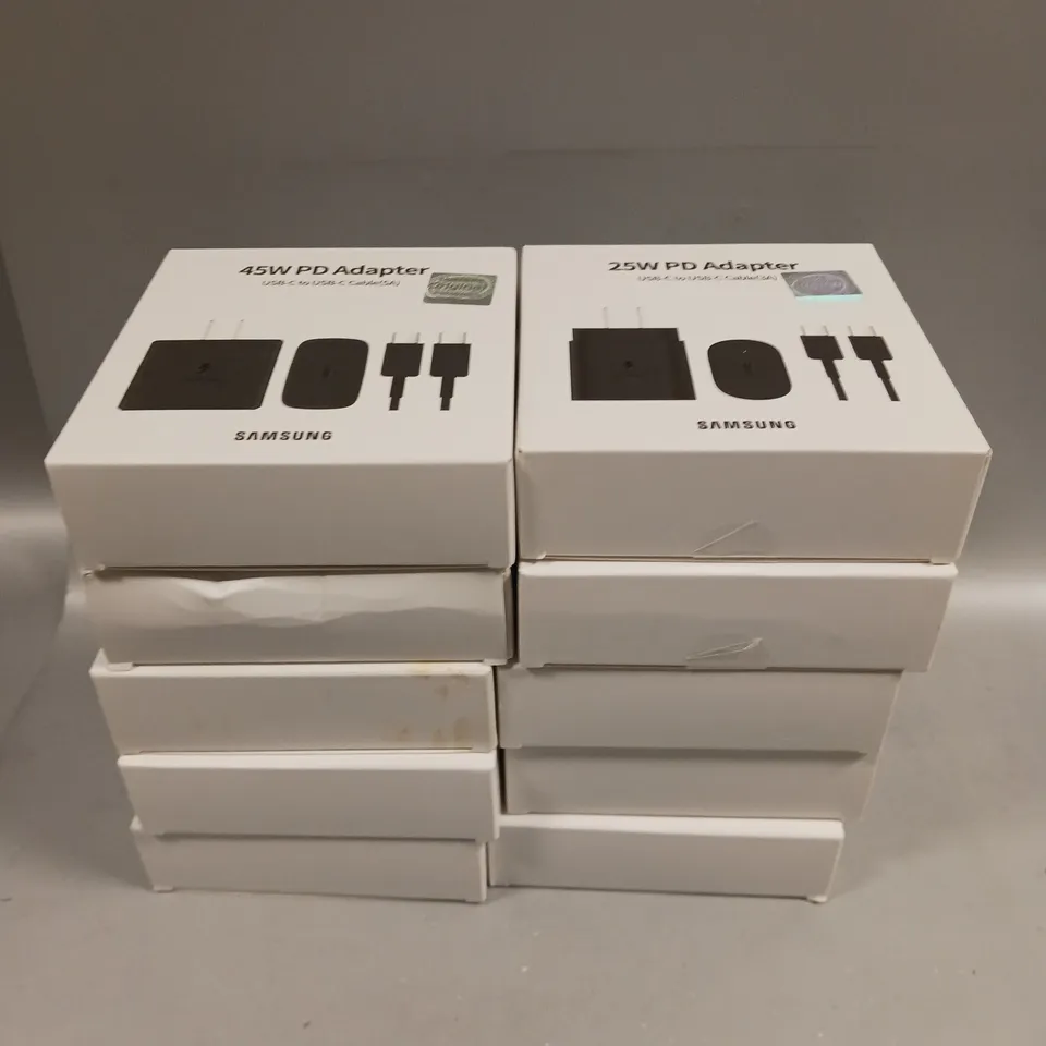 10 X BOXED SAMSUNG 25W POWER ADAPTER 