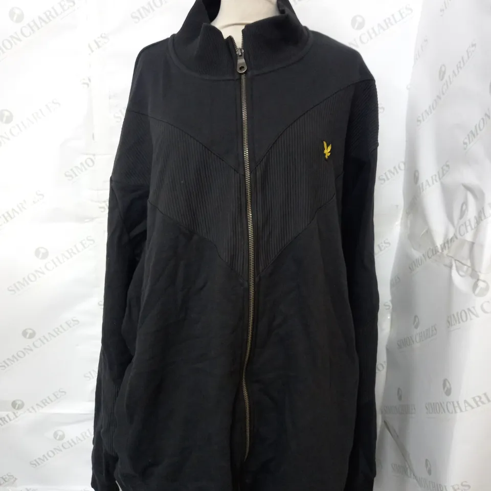 LYLE & SCOTT CHEVRON ZIP THROUGH TRACK JACKET - 4XL
