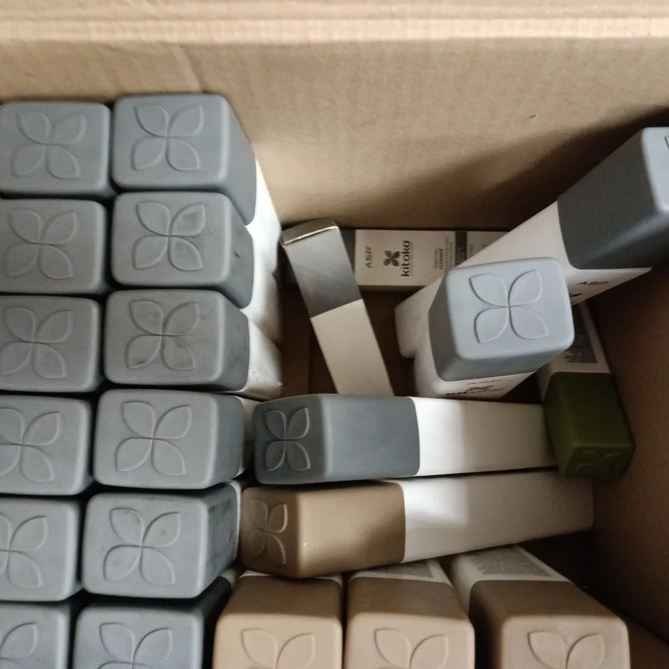 BOX OF APPROXIAMTELY 25 ASSORTED KITOKO COSMETIC ITEMS - COLLECTION ONLY