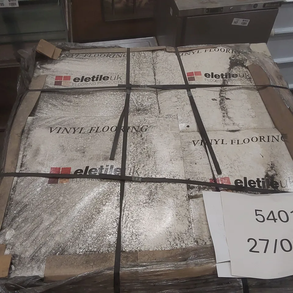 PALLET CONTAINING APPROXIMATELY 50 BOXES OF 16PCS BRAND NEW ELETILE UK PINK ASTRAL VINYL FLOORING