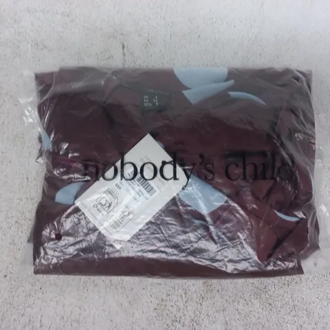 BAGGED NOBODY'S CHILD PETITE CALI MIDAXI DRESS IN WILLOW SPOT SIZE UK 4