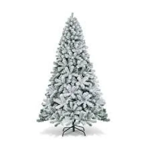 BOXED COSTWAY SNOW FLOCKED ARTIFICIAL CHRISTMAS TREE 7.5FT