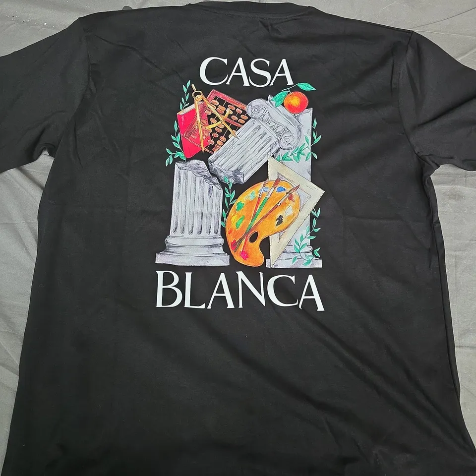 CASABLANCA L'ARTISTE T-SHIRT BLACK XXL
