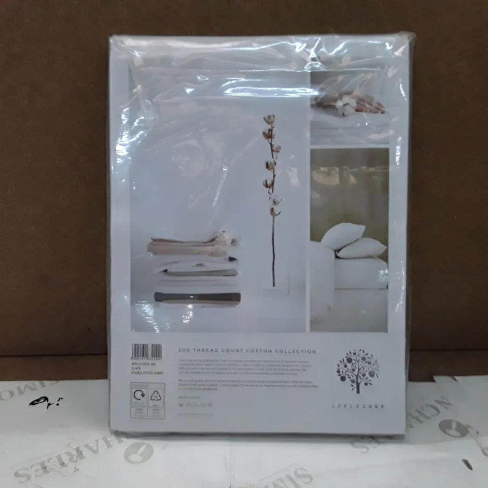 BRAND NEW APPLE TREE DUVET COVER SET - DOUBLE (SLATE)