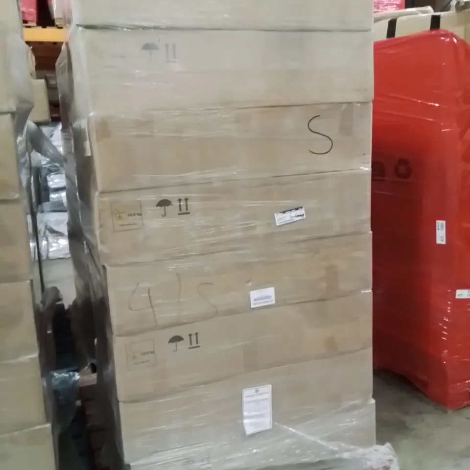 PALLET CONTAINING A LARGE QUANTITY OF BRAND NEW PINILLA FRENCH CHIC SIDEBOARDS 