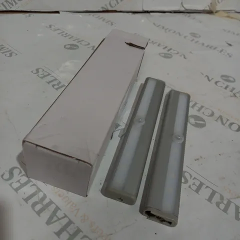 SFIXX BRUSHED ALUMINIUM PIR MOTION SENSOR LIGHTS DUO