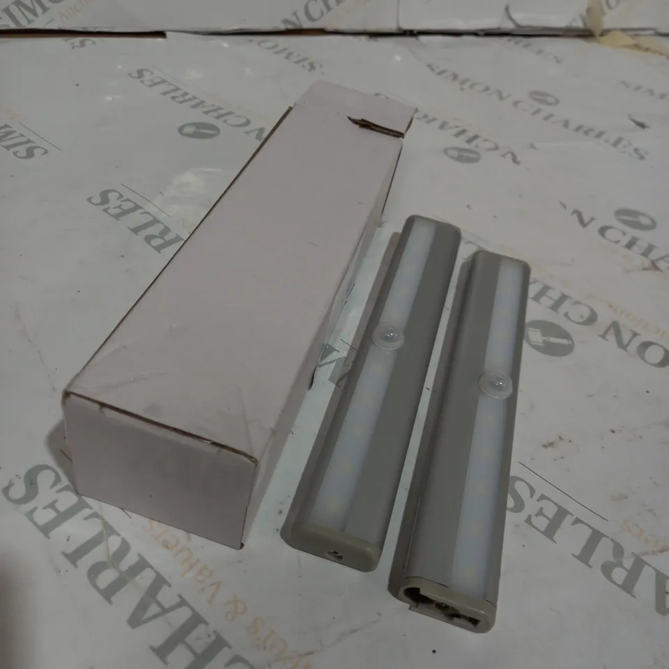 SFIXX BRUSHED ALUMINIUM PIR MOTION SENSOR LIGHTS DUO