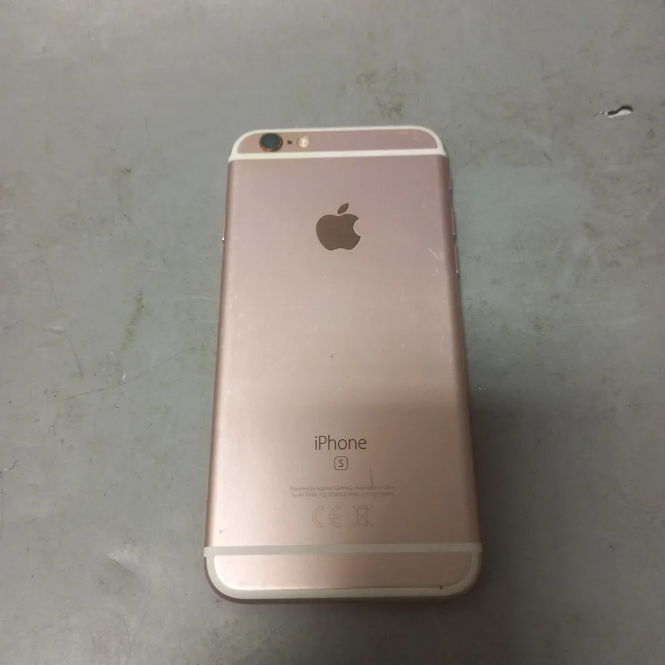 APPLE IPHONE 6S IN WHITE/PINK