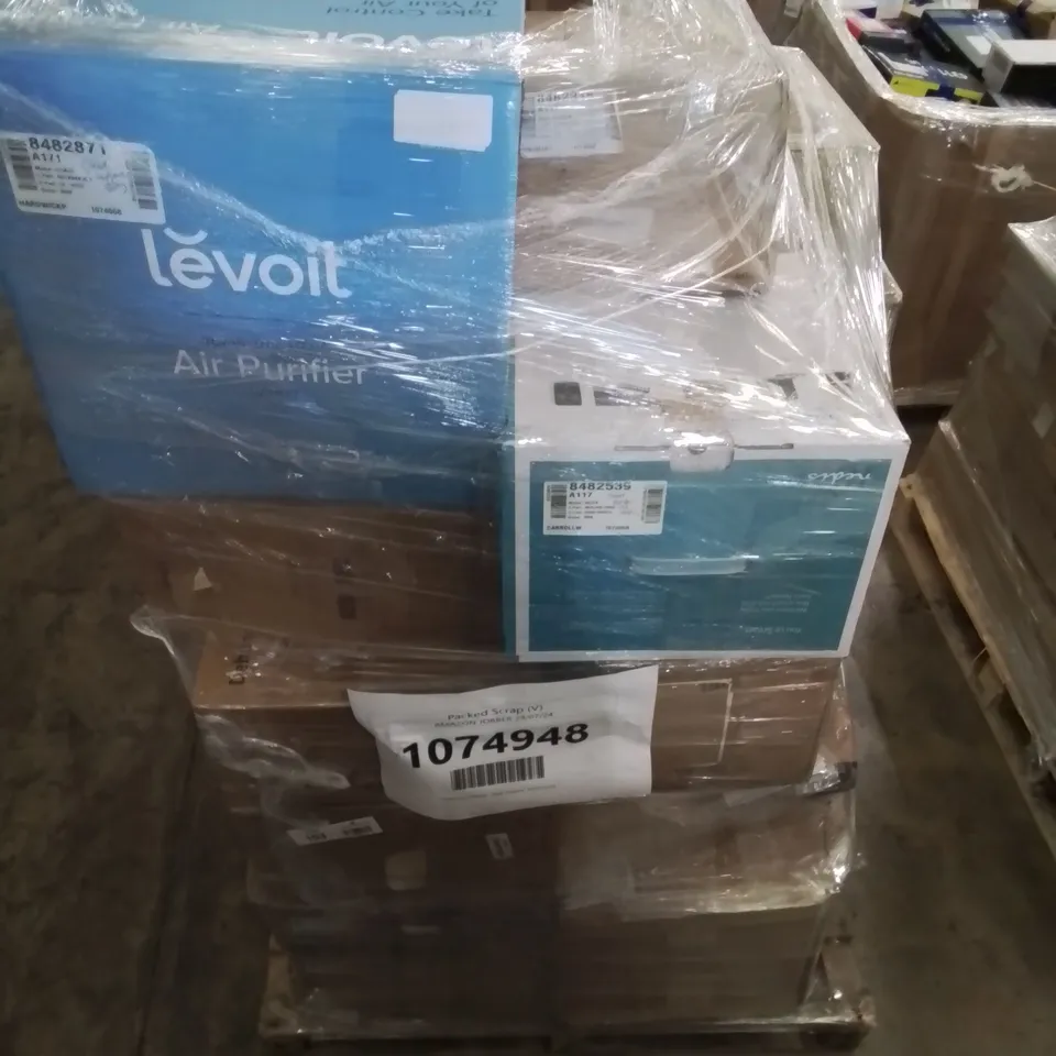 PALLET OF APPROXIMATELY 26 UNPROCESSED RAW RETURN HOUSEHOLD AND ELECTRICAL GOODS TO INCLUDE;