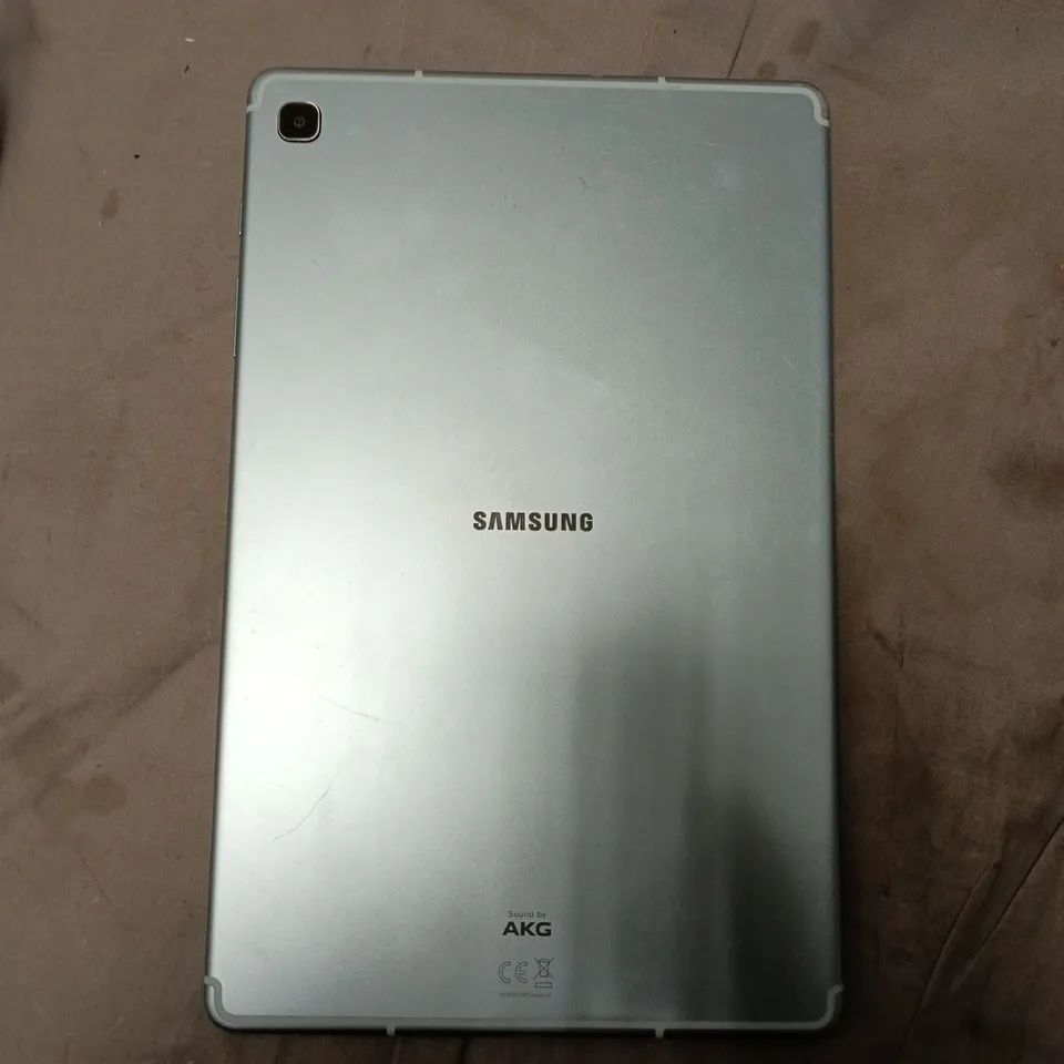 SAMSUNG TABLET IN BLUE (MODEL UNSPECIFIED)