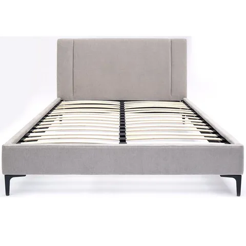 AVENUE KING BED FRAME LIGHT GREY (2 BOXES)