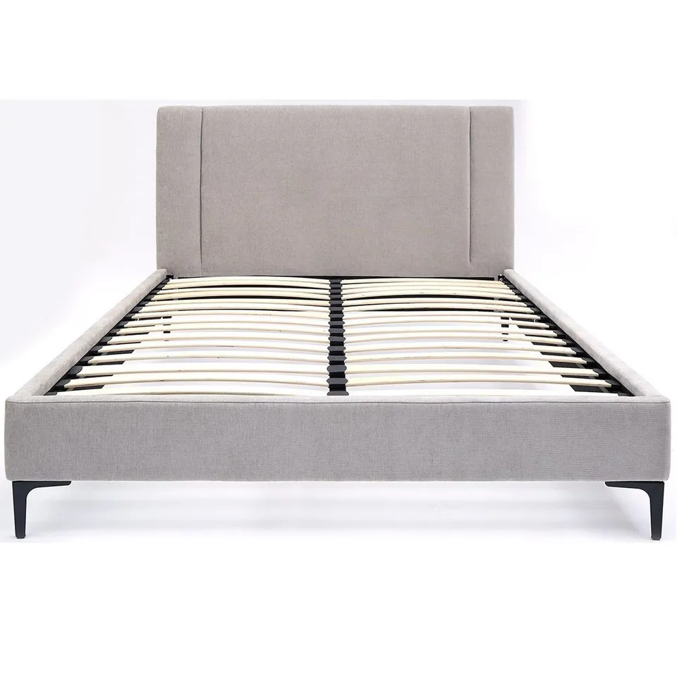 AVENUE KING BED FRAME LIGHT GREY (2 BOXES)