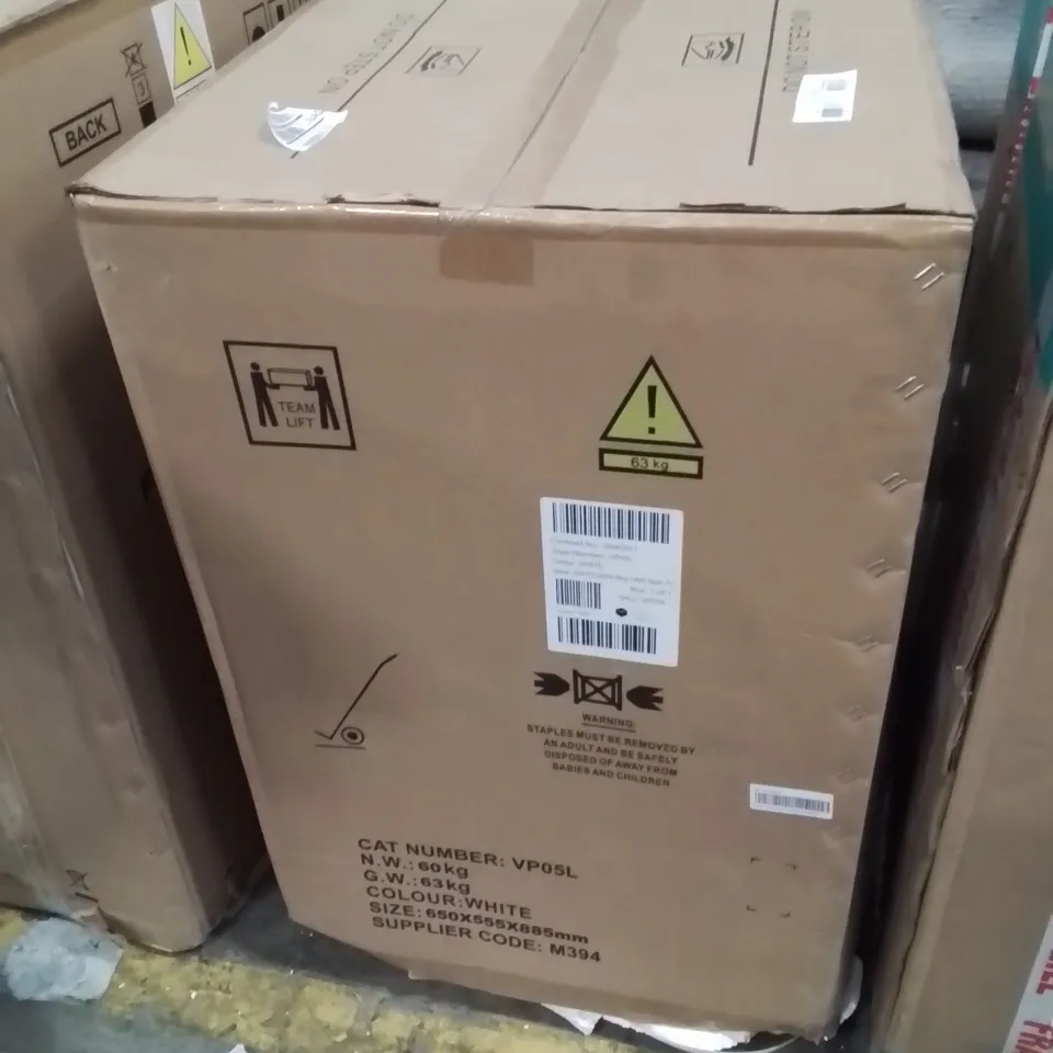 BOXED SWAN SW75120W 8KG LOAD, 1400 SPIN FREESTANDING WASHING MACHINE - WHITE