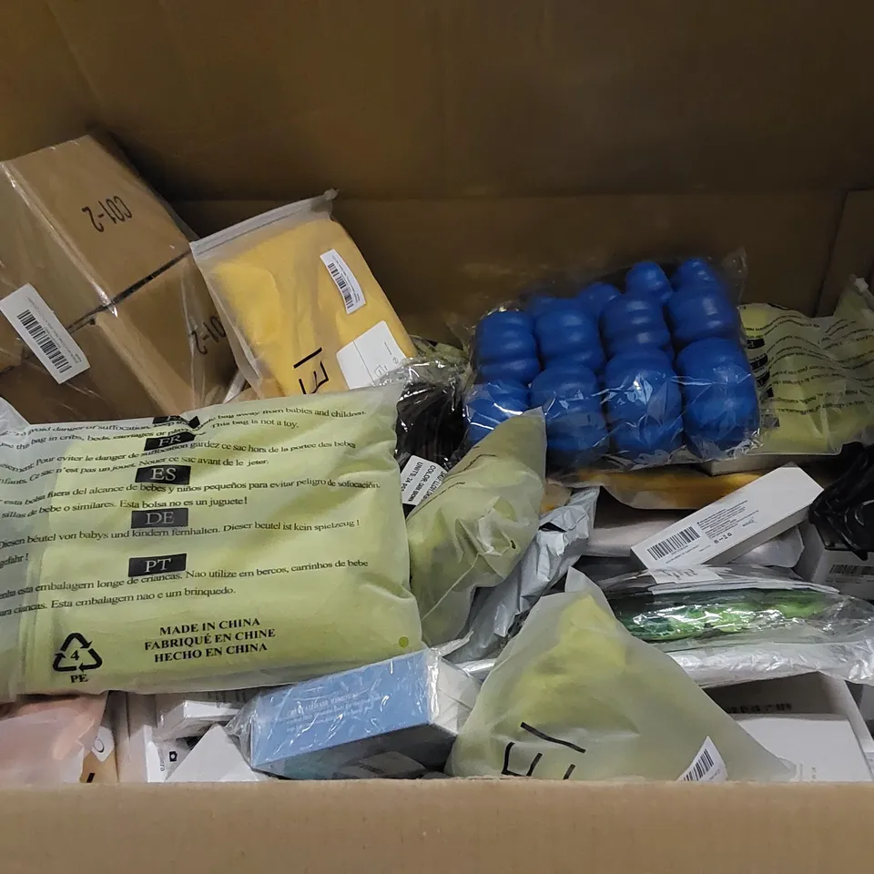 PALLET TO CONTAIN ASSORTED HOUSEHOLD ITEMS. INCLUDES HAIR REMOVAL CRYSTALS, SCHOOL BACKPACK, PET PRODUCTS ETC 