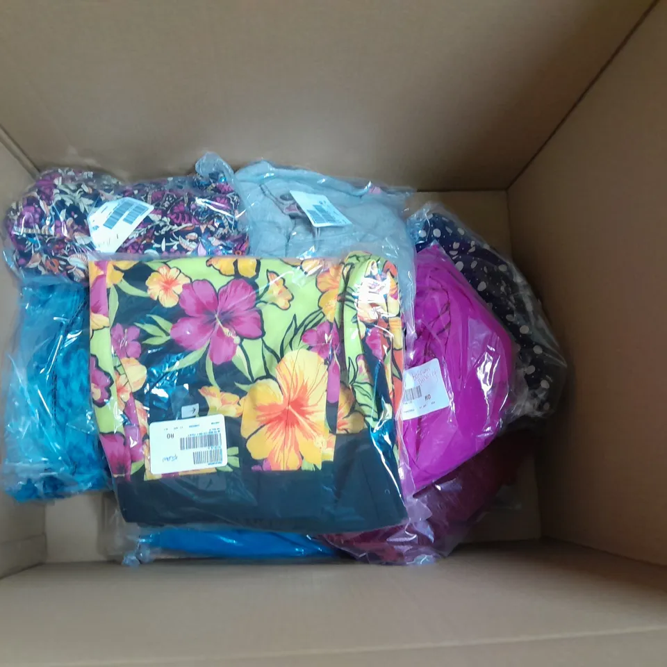 APPROXIMATELY 10 LADIES CLOTHING ITEMS TO INCLUDE JACKETS AND TROUSERS VARIOUS COLOURS, SIZES AND STYLES