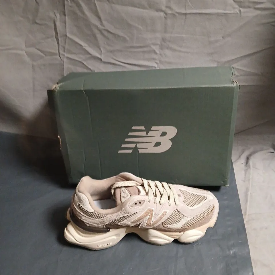 NEW BALANCE TRAINERS – BEIGE MESH, BOX INCLUDED - UK 6