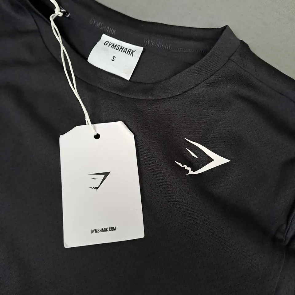 GYMSHARK ARRIVAL T-SHIRT IN BLACK - SMALL