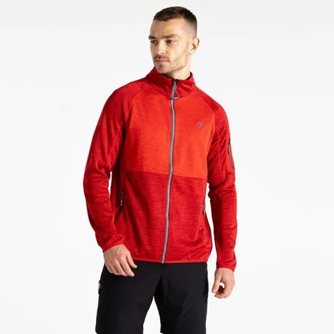 BRAND NEW REGATTA DARE 2B MEN'S TORREK MOUNTAIN ZIP THROUGH FLEECE IN DANGER RED - SIZE L