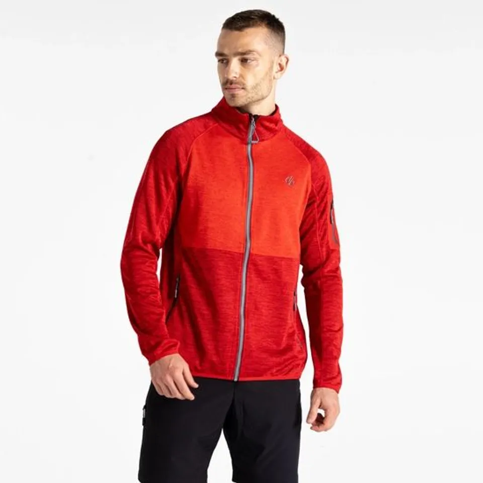 BRAND NEW REGATTA DARE 2B MEN'S TORREK MOUNTAIN ZIP THROUGH FLEECE IN DANGER RED - SIZE L