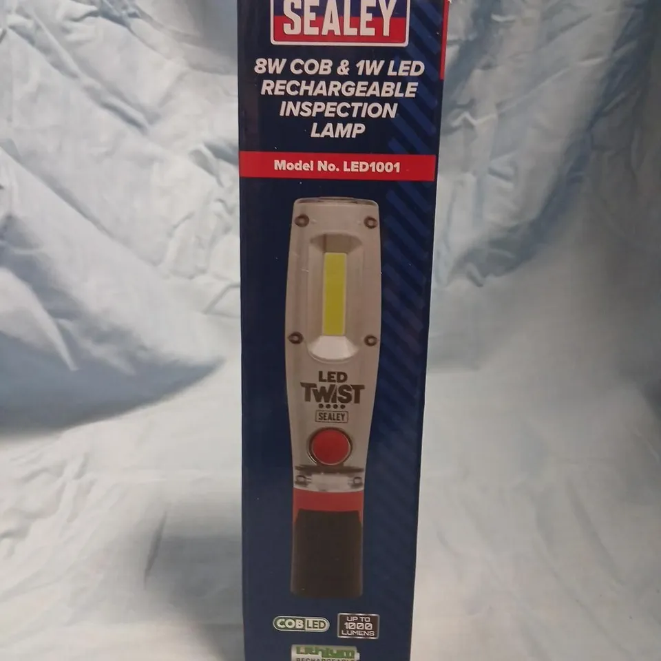 SEALEY LED1001 RECHARGEABLE INSPECTION LAMP – 8W COB + 1W LED